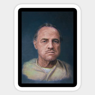 portrait marlon brando Sticker